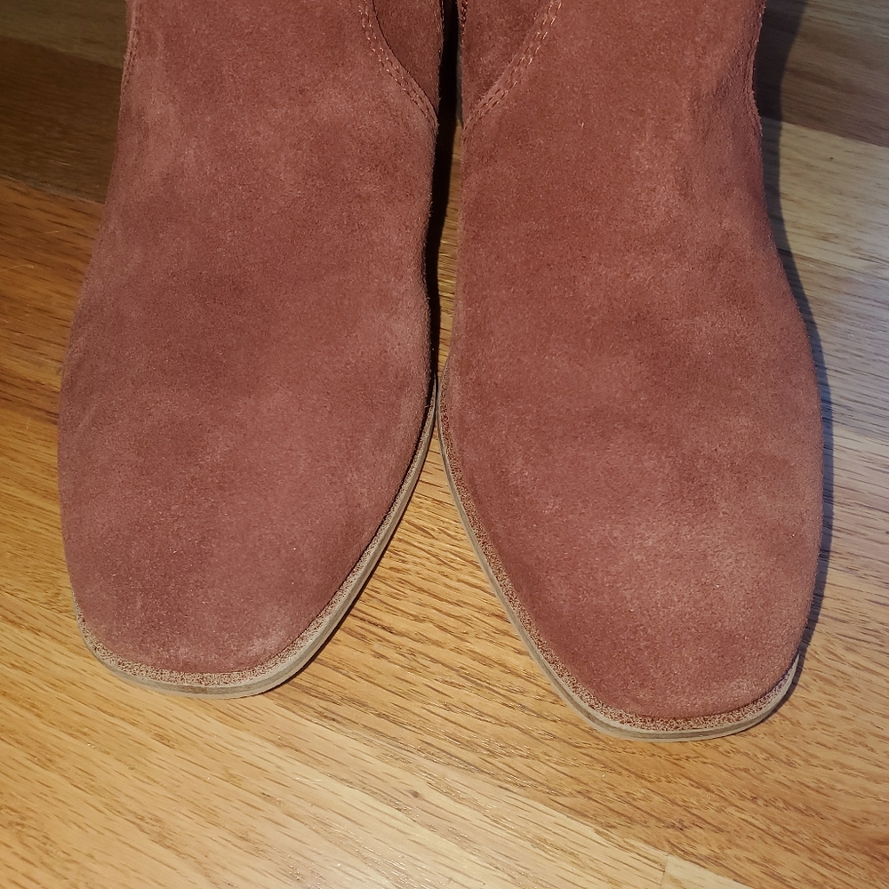 Lucky brand Laidem Bootie cognac suede - Picture 2 of 8